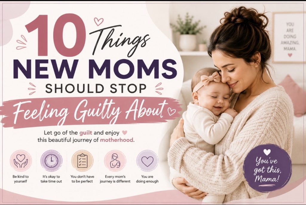 things new moms shuld stop feeling guilty about